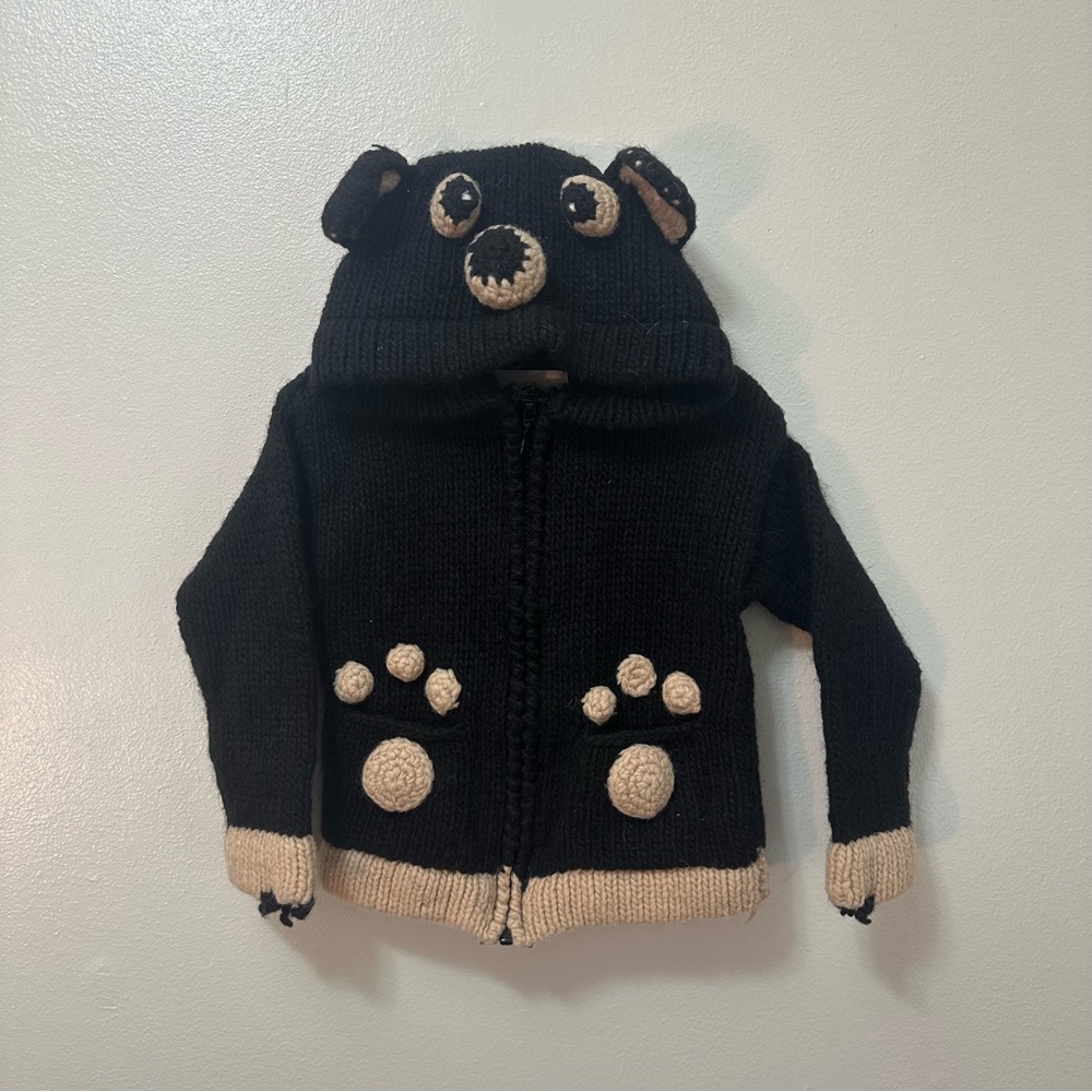 Earth Ragz Black Hoodie with Bear Ears